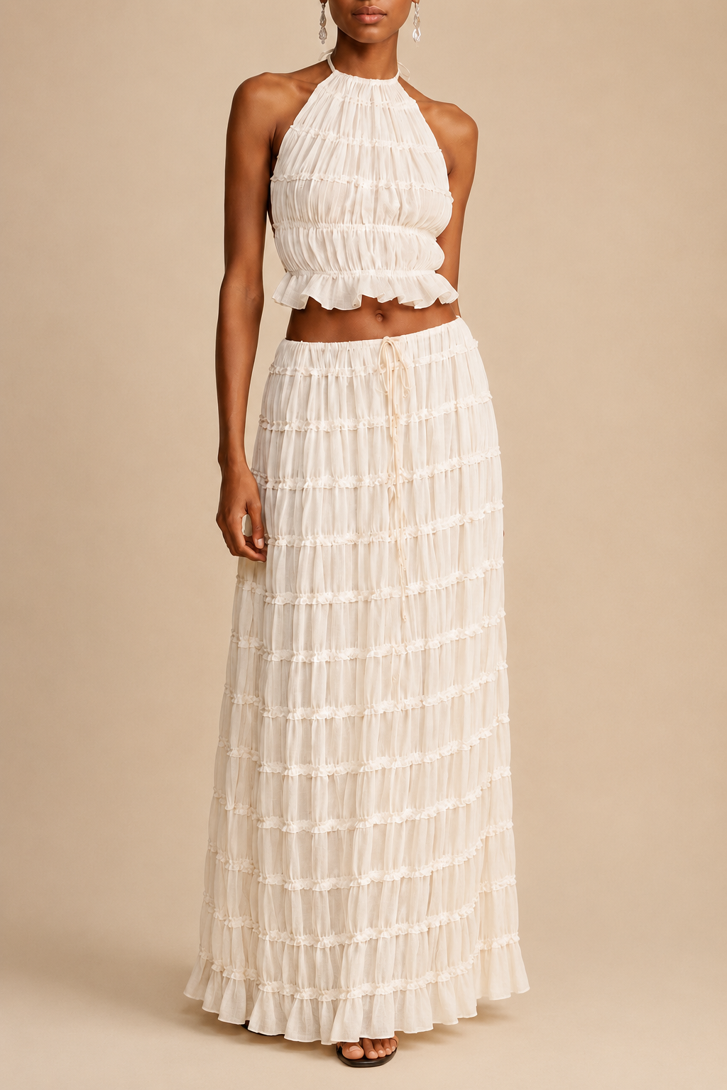 White Pearl Tiaré Set